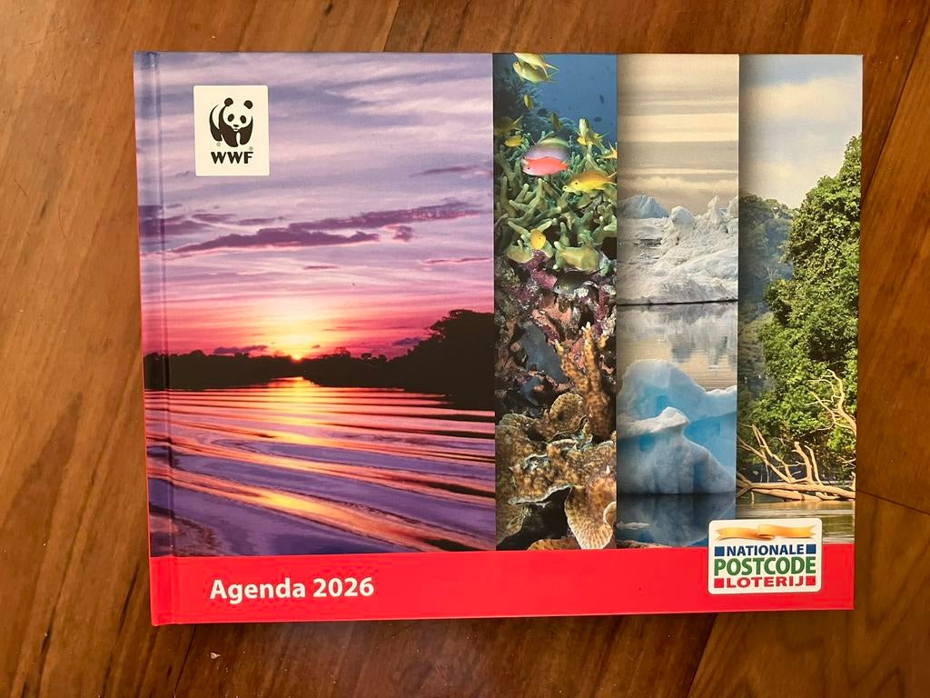 Agenda 2026 Wereld Natuur Fonds (WWF) Postcodeloterij, Diversen, Agenda's, Ophalen of Verzenden, Nieuw