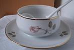 Hutschenreuther Olivia 63 Rose sauskom met lepel *eureka*, Antiek en Kunst, Ophalen of Verzenden
