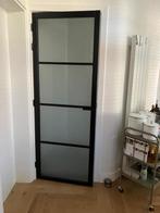 Staal look binnendeur - zwart, Doe-het-zelf en Verbouw, Deuren en Horren, Ophalen, Gebruikt, 80 tot 100 cm, Binnendeur