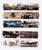 10 Luchtvaart postzegels vliegtuig helikopter Schiphol KLM, Verzamelen, Ophalen of Verzenden, Nieuw, Overige typen