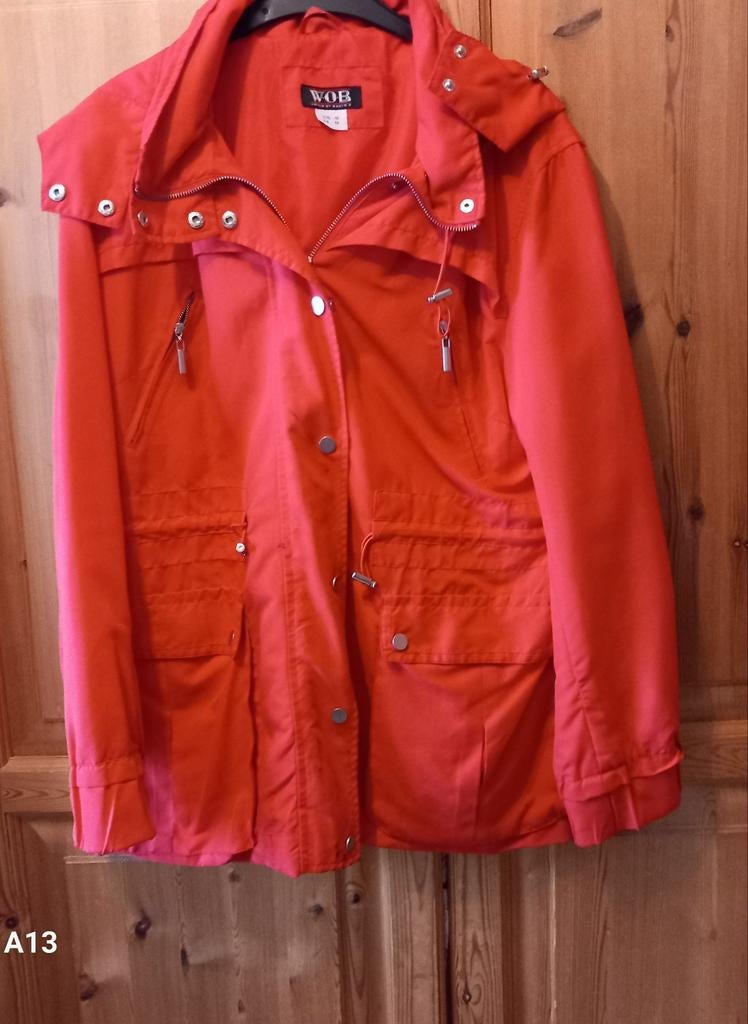 Rode zomerjas, WOB, 44, Maat 42/44 (L), Ophalen of Verzenden, Zo goed als nieuw, WOB