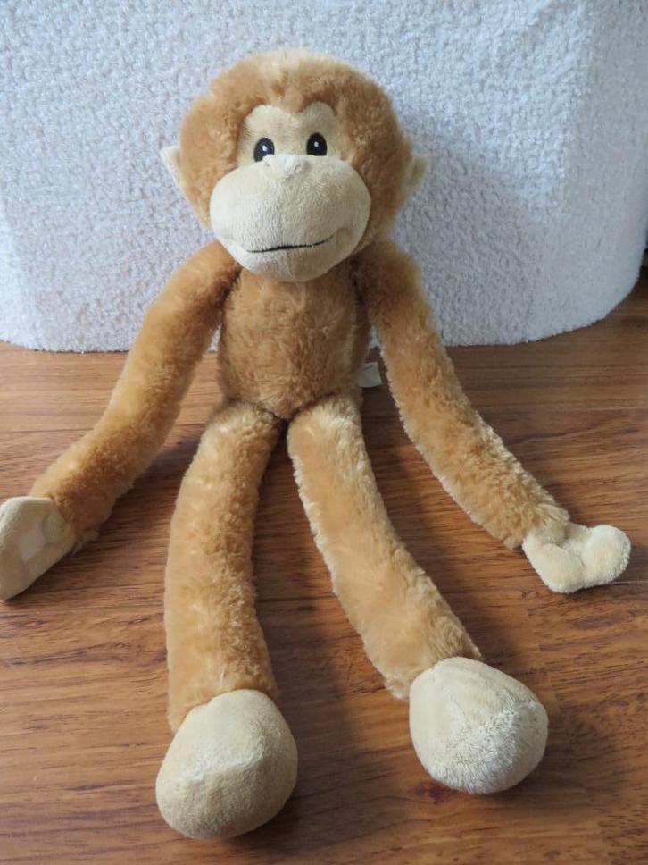 Leuke, lichtbruine aap (S18), Kinderen en Baby's, Speelgoed | Knuffels en Pluche, Zo goed als nieuw, Overige typen, Ophalen of Verzenden