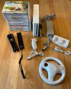Wii spelcomputer, Spelcomputers en Games, Spelcomputers | Nintendo Wii, Ophalen of Verzenden, Gebruikt, Met 1 controller, Met games