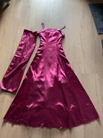 Elegante galajurk met stola, Ophalen, Galajurk, Roze, Maat 36 (S)