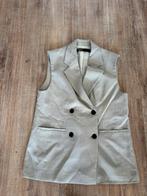 Zara Gilet Oversized Lichtgrijs Maat S, Kostuum of Pak, Zara, Ophalen of Verzenden, Zo goed als nieuw
