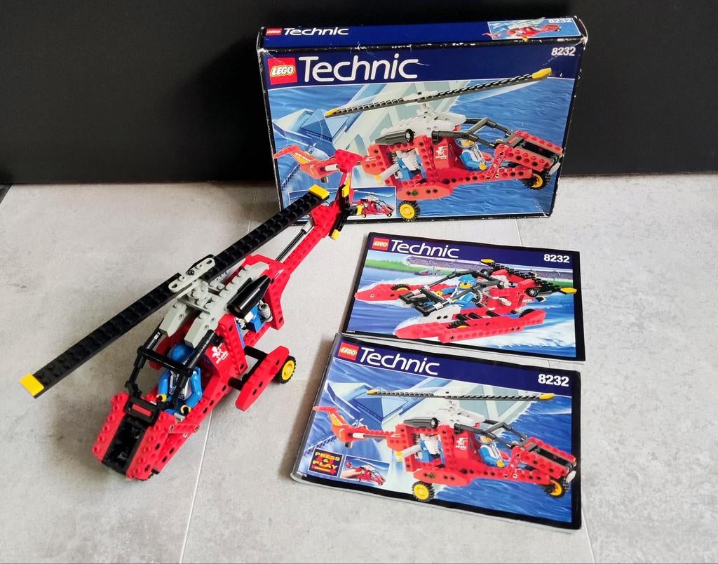 Lego Technic 8232 - Helikopter, Ophalen of Verzenden, Gebruikt, Complete set, Lego