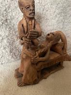 Vintage Peruaans beeld - Bevalling Scène -klei, Antiek en Kunst, Ophalen of Verzenden