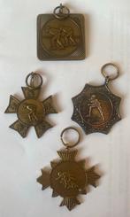 4 oude schaatstochtmedailles 1976-1980, Verzenden, Overige materialen