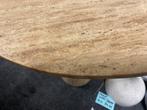 Eettafel Travertin 70d x 75h - B Keuze, Huis en Inrichting, Tafels | Eettafels, Ophalen, Overige materialen, 50 tot 100 cm, Rond
