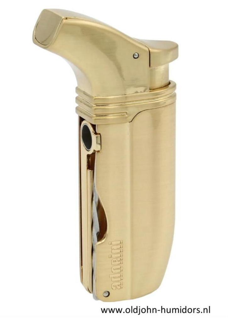 SIGAARAANSTEKER 2 VLAMMEN ADORINI PUROSO JET FLAME     sas01, Verzamelen, Rookartikelen, Aanstekers en Luciferdoosjes, Nieuw, Aansteker