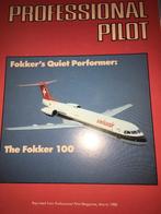 3x Fokker F100 folders brochures: Fly + reprint + Production, Ophalen of Verzenden, Zo goed als nieuw, Boek of Tijdschrift