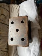 Vintage houten voetenstoof, Ophalen of Verzenden, Zo goed als nieuw, Minder dan 50 cm