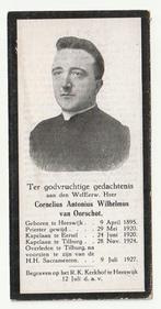 Priester Cornelius VAN OORSCHOT Heeswijk Eersel Tilburg 1927, Verzenden, Bidprentje