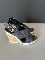 Calvin Klein sleehak espadrilles spijkerstof blauw 36, Blauw, Ophalen of Verzenden, Zo goed als nieuw, Schoenen met hoge hakken