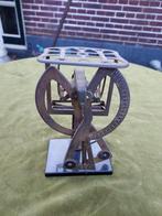 Antieke koperen briefweegschaal met marmeren voet., Antiek en Kunst, Verzenden