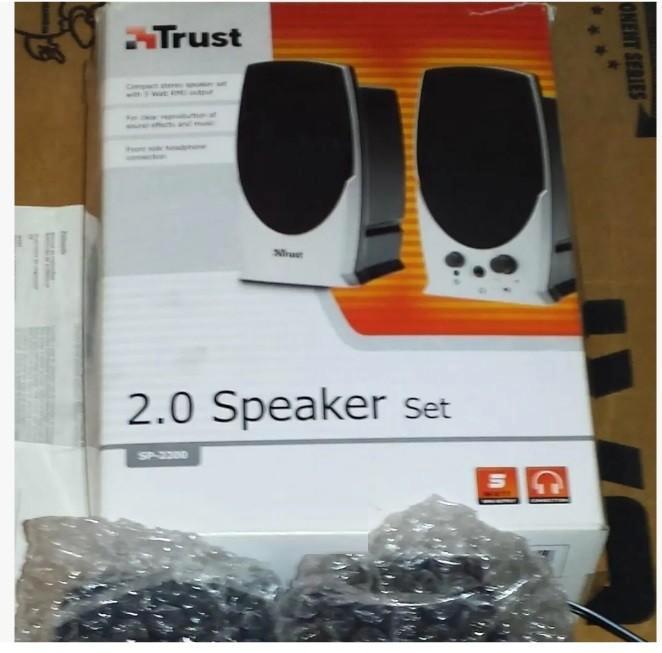 Luidsprekers TRUST 2.0 Speaker Set, Audio, Tv en Foto, Luidsprekers, Front, Rear of Stereo speakers, 120 watt of meer, Overige merken