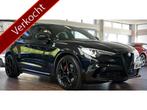Alfa Romeo Stelvio 2.9 V6 AWD Quadrifoglio | 21 inch | rode, Auto's, Alfa Romeo, 12 maanden, Gebruikt, Leder en Stof, Zwart