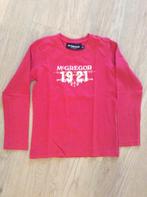 Prachtig McGregor roze t-shirt l-mouw mt. 128 in NIEUWSTAAT!, McGregor, Meisje, Ophalen of Verzenden, Zo goed als nieuw