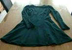 Donkergroene getailleerde jurk van Zara maat S, Groen, Zara, Ophalen of Verzenden, Zo goed als nieuw