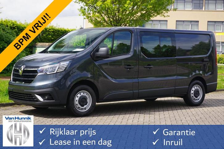 Renault Trafic 170PK L2H1 DC EDC AUT BPM VRIJ! Navi, Climate, Auto's, Bestelauto's, Bedrijf, Te koop, Airbags, Airconditioning