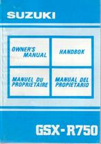 Suzuki GSX R750 handleiding manual (3656z) motor, Verzenden, Suzuki