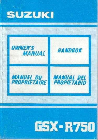Suzuki GSX R750 handleiding manual (3656z) motor, Motoren, Handleidingen en Instructieboekjes, Suzuki, Verzenden