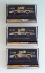 3 TDK SA90 Black Limited High Position Super Rigid cassettes, Verzenden, Zo goed als nieuw, Overige genres, 2 t/m 25 bandjes