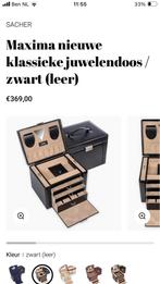 Echt leder sieradendoos, Ophalen of Verzenden, Zo goed als nieuw