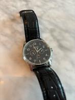 Hugo Boss Moonphase Horloge zwart 44mm, Overige merken, Leer, Staal, Polshorloge