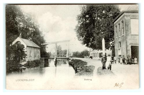 Loenersloot, Slotbrug, Verzamelen, Ansichtkaarten | Nederland, Gelopen, Utrecht, Voor 1920, Verzenden