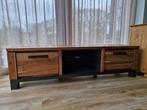 Teakhouten tv meubel, Huis en Inrichting, Ophalen, 150 tot 200 cm, Teakhout, Zo goed als nieuw