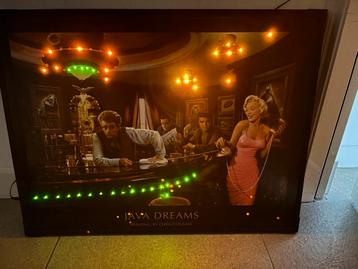 Wandbord met LED - Café/Mancave Decoratie beschikbaar voor biedingen