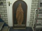 antieke religieuze eikenhouten wandplaquette, Ophalen