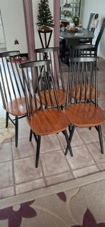 5 retro vintage bistrostoelen zware kwaliteit, Ophalen, Gebruikt, Bruin, Retro vintage bistro