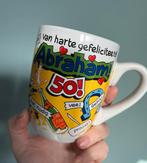 Abraham Koffiemok 50 Jaar - Feestelijke Mok, Keramiek, Ophalen of Verzenden, Zo goed als nieuw, Overige stijlen