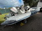 Mariner 40 pk Bombard 485 RIB Zodiac rubberboot met console, Watersport en Boten, Ophalen, Gebruikt, 30 pk of meer, Elektrische start