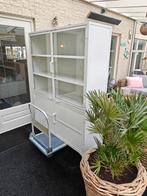 Vitrinekast metaal industrieel wit, Huis en Inrichting, Ophalen, Met deur(en), Zo goed als nieuw, 25 tot 50 cm