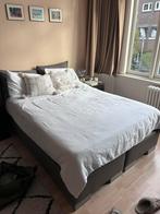 Boxspring bed 200 x 140 cm incl topper, Ophalen, Tweepersoons, 140 cm, Stof