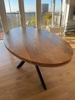 Eettafel van Mangohout, Huis en Inrichting, Tafels | Eettafels, 200 cm of meer, Zo goed als nieuw, Rechthoekig, 50 tot 100 cm