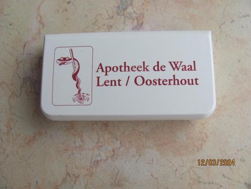 NIEUWSTAAT 1dags PILLENDOOS kunststof pill box MEDICATIE wit, Diversen, Verpleegmiddelen, Zo goed als nieuw, Ophalen of Verzenden