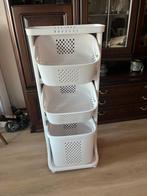 Wasmand rek met 3 wasmanden, Ophalen, Zo goed als nieuw
