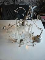 Grote Kroonluchter Ikea Kristaller 6-arms, Huis en Inrichting, Lampen | Kroonluchters, Ophalen, Gebruikt, Glas