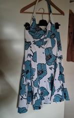 vintage Nine West halter jurk maat M 38 was een dure jurk, Maat 38/40 (M), Blauw, Ophalen of Verzenden, Zo goed als nieuw
