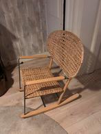 Rieten Schommelstoel - Design, Huis en Inrichting, Stoelen, Gebruikt, Bruin, Riet of Rotan, Ophalen of Verzenden