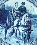 root Delfts blauw sierbord. Petrus Regout. 40 cm. doorsn., Antiek en Kunst, Antiek | Wandborden en Tegels, Ophalen of Verzenden