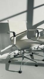 4x wit/chrome Manager Jordan 7 bureaustoelen met lage rug, Ergonomisch, Ophalen of Verzenden, Bureaustoel, Wit