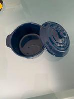 4 blauwe fontignac mini cocotte pannetje s, Huis en Inrichting, Keuken | Potten en Pannen, Ophalen of Verzenden, Nieuw, Overige materialen
