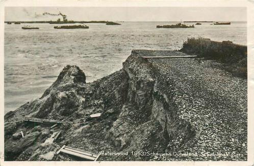 (378-329-043) Schelphoek Watersnood 1953, Verzamelen, Ansichtkaarten | Nederland, Zeeland, Verzenden