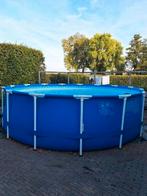 Compleet Intex zwembad 457x122 incl. Sunny tent, pomp erc., Tuin en Terras, Rond, Zo goed als nieuw, Ophalen, 120 cm of meer