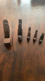 Oude houten schaven setje van 5, Antiek en Kunst, Antiek | Gereedschap en Instrumenten, Ophalen of Verzenden